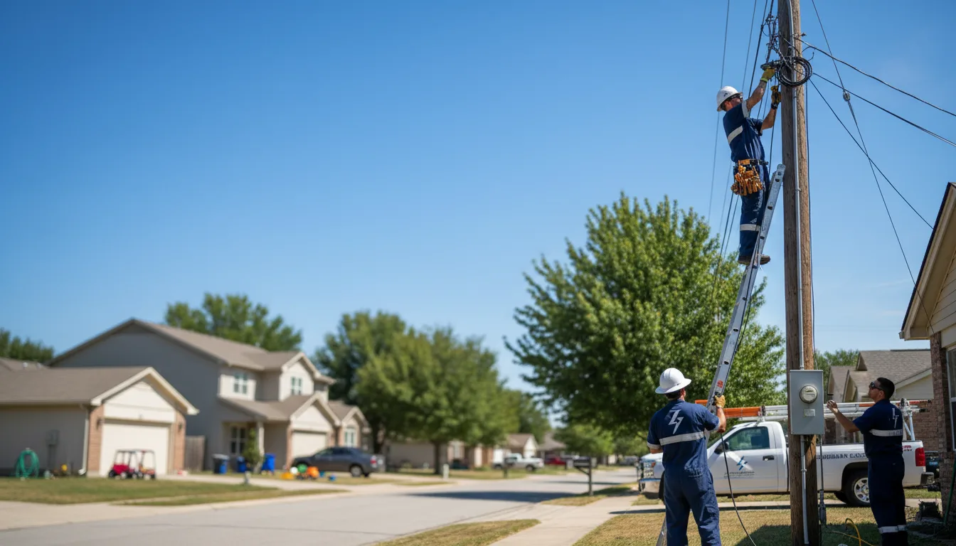 Residential electrician providing installation services in Everton, MO